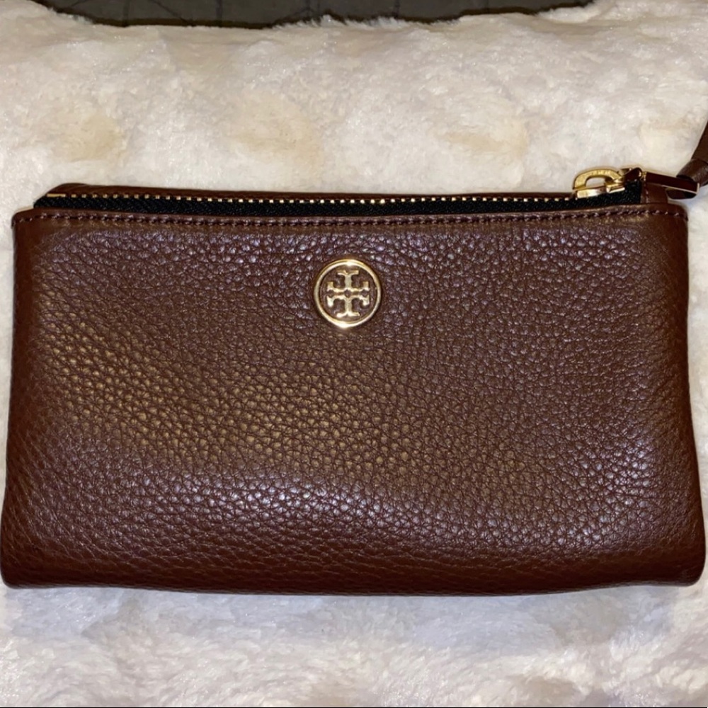 Tory Burch pebbled Leather fold over crossbody